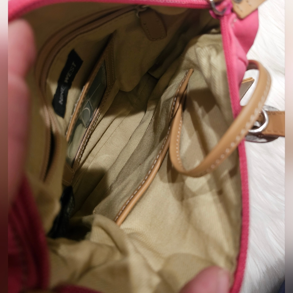Vintage Pink Nylon Mini Handbag - Picture 12 of 16